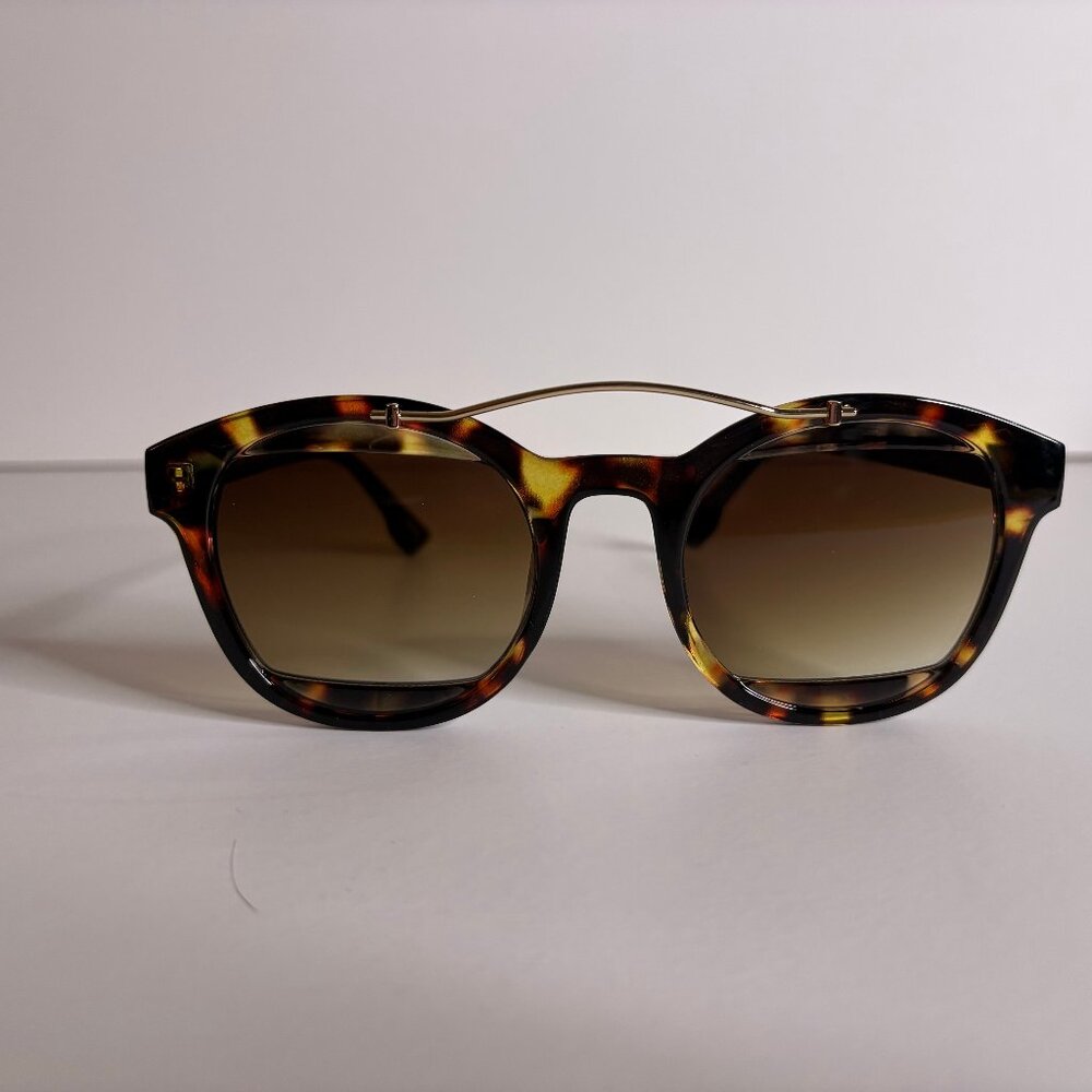 Tortoise Round Aviator Glasses